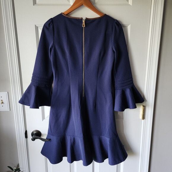 NEW SAIL to SABLE Bell Sleeve Midi Dress | Navy Blue | XS - Picture 3 of 4
